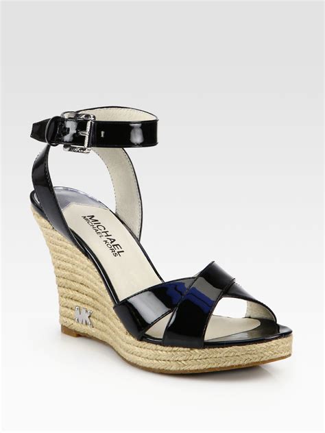 michael kors espadrilles - black|michael kors espadrille wedge sandals.